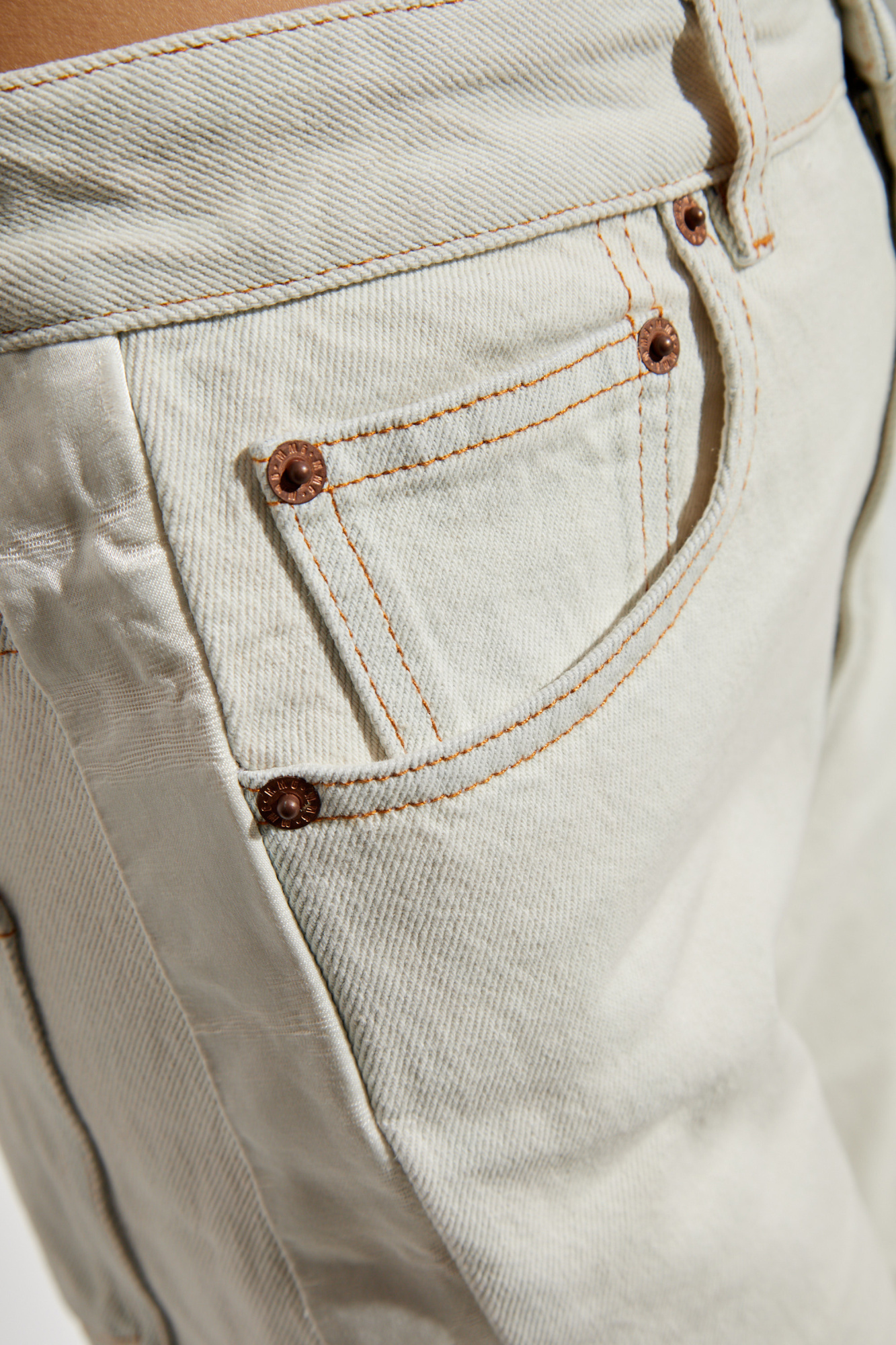 White Jeans with pockets MM6 Maison Margiela - Vitkac AS